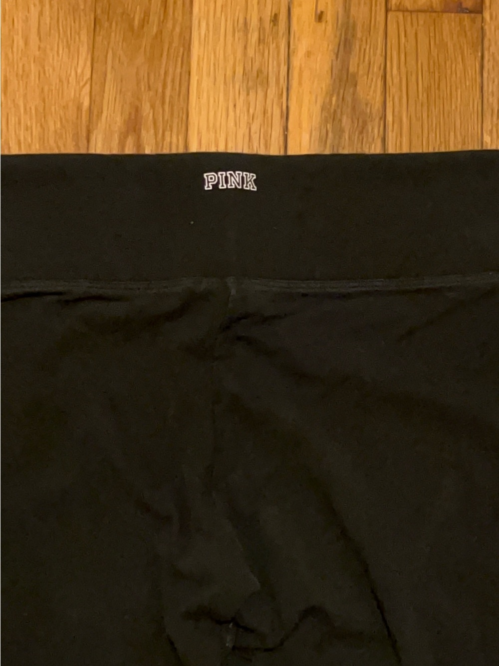 PINK Victoria's Secret All-Day Cotton Black Leggings Size Small - Picture 2 of 3
